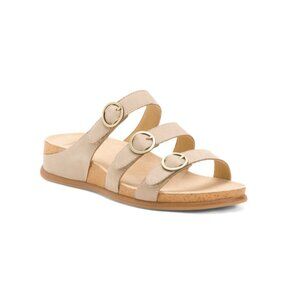 DANSKO sand Nubuck Leather Campbell Comfort Sandals